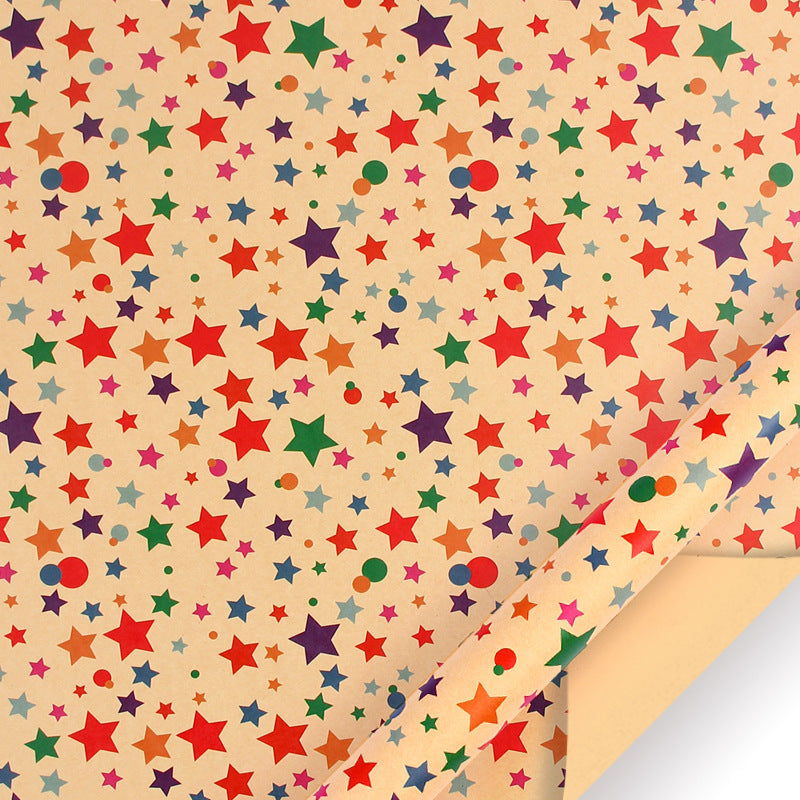 Birthday Kraft Wrapping Paper Set