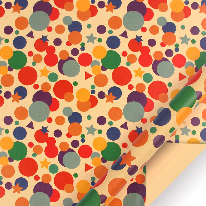 Birthday Kraft Wrapping Paper Set