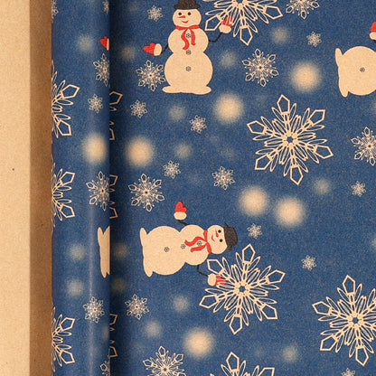 Premium Christmas Kraft Wrapping Paper Roll – Rustic Holiday Gift Wrap for Festive Season (43cm × 3M)