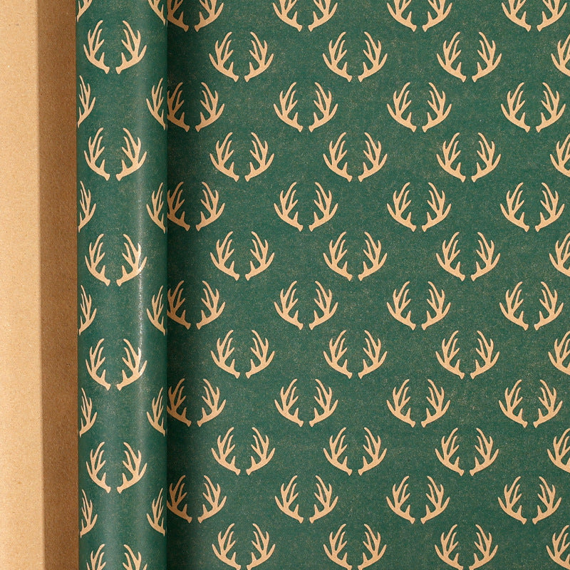 Premium Christmas Kraft Wrapping Paper Roll – Rustic Holiday Gift Wrap for Festive Season (43cm × 3M)