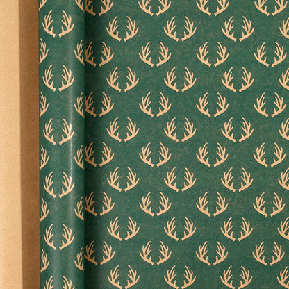 Premium Christmas Kraft Wrapping Paper Roll – Rustic Holiday Gift Wrap for Festive Season (43cm × 3M)
