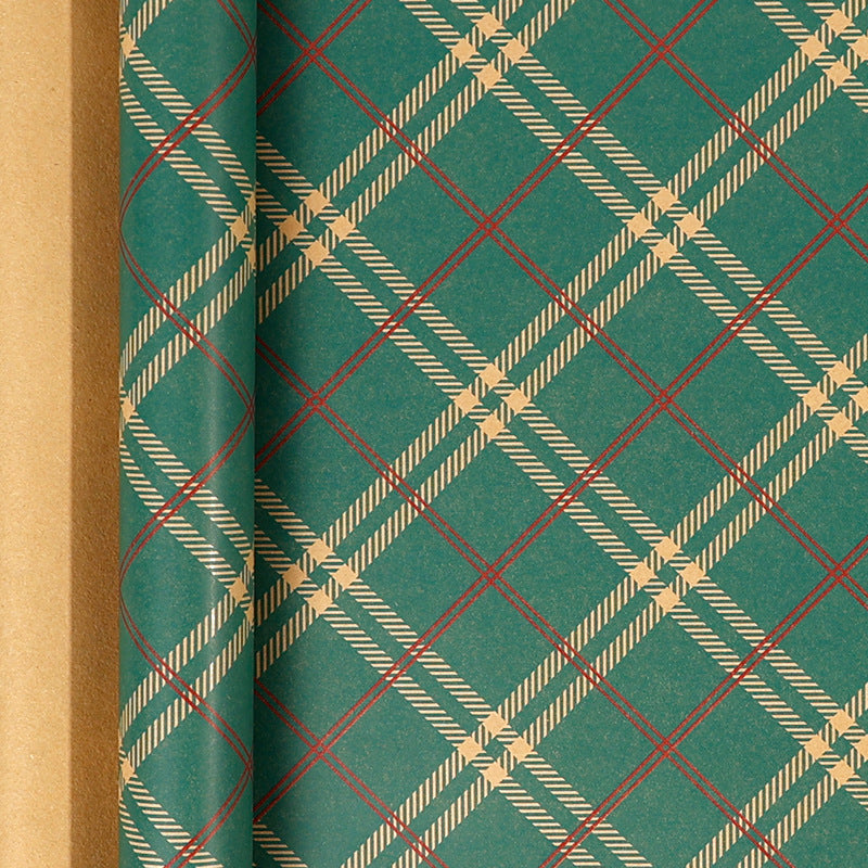 Premium Christmas Kraft Wrapping Paper Roll – Rustic Holiday Gift Wrap for Festive Season (43cm × 3M)