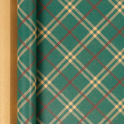 Premium Christmas Kraft Wrapping Paper Roll – Rustic Holiday Gift Wrap for Festive Season (43cm × 3M)