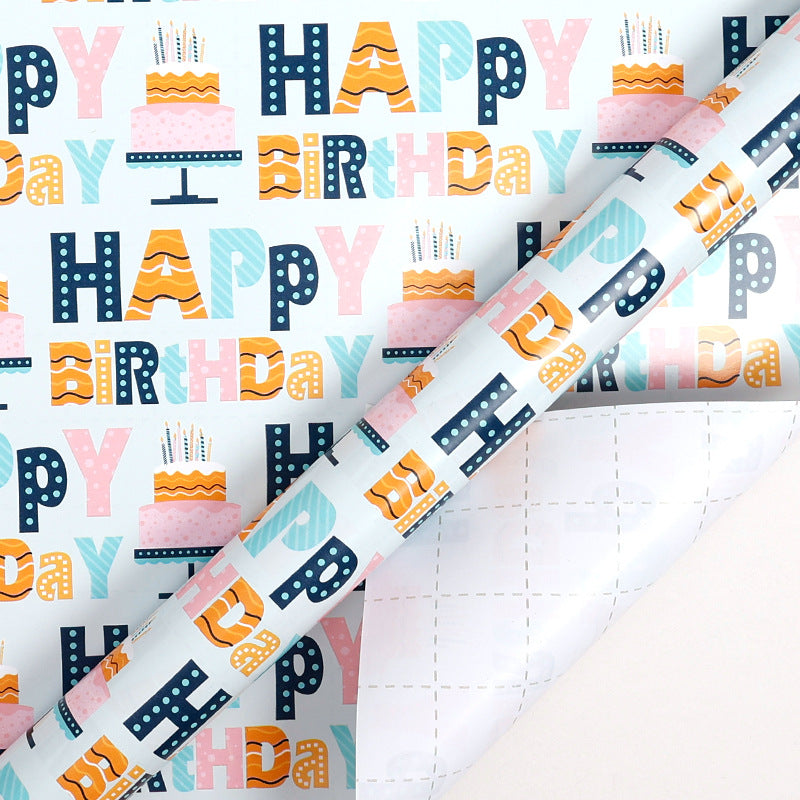 Happy Birthday Wrapping Paper Roll