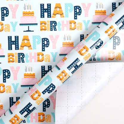 Happy Birthday Wrapping Paper Roll