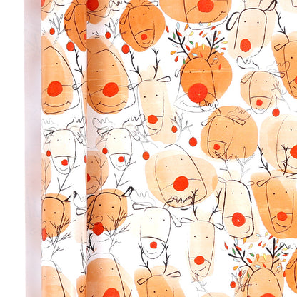 Premium Christmas Kraft Wrapping Paper Roll – Rustic Holiday Gift Wrap for Festive Season (43cm × 3M)