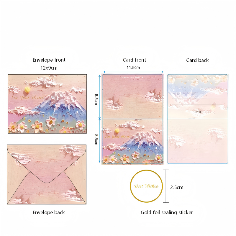 Oil Painting Style Greeting Card Set