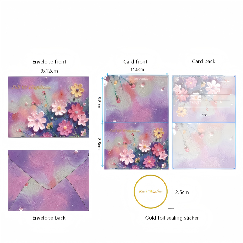 Oil Painting Style Greeting Card Set