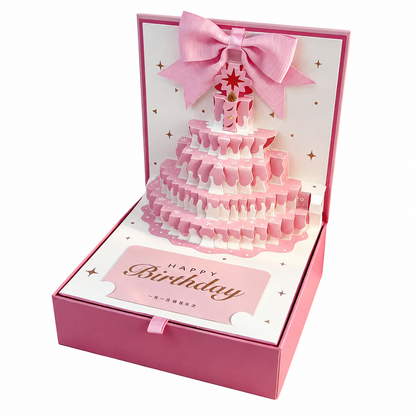 3D Birthday Cake Gift Box