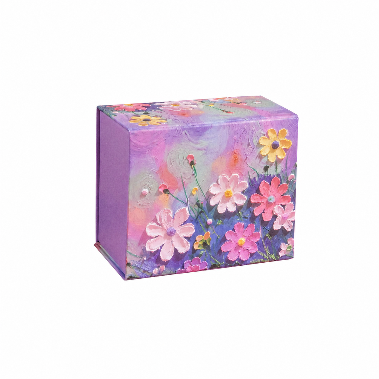 Purple Floral Oil Painting Gift Box Set